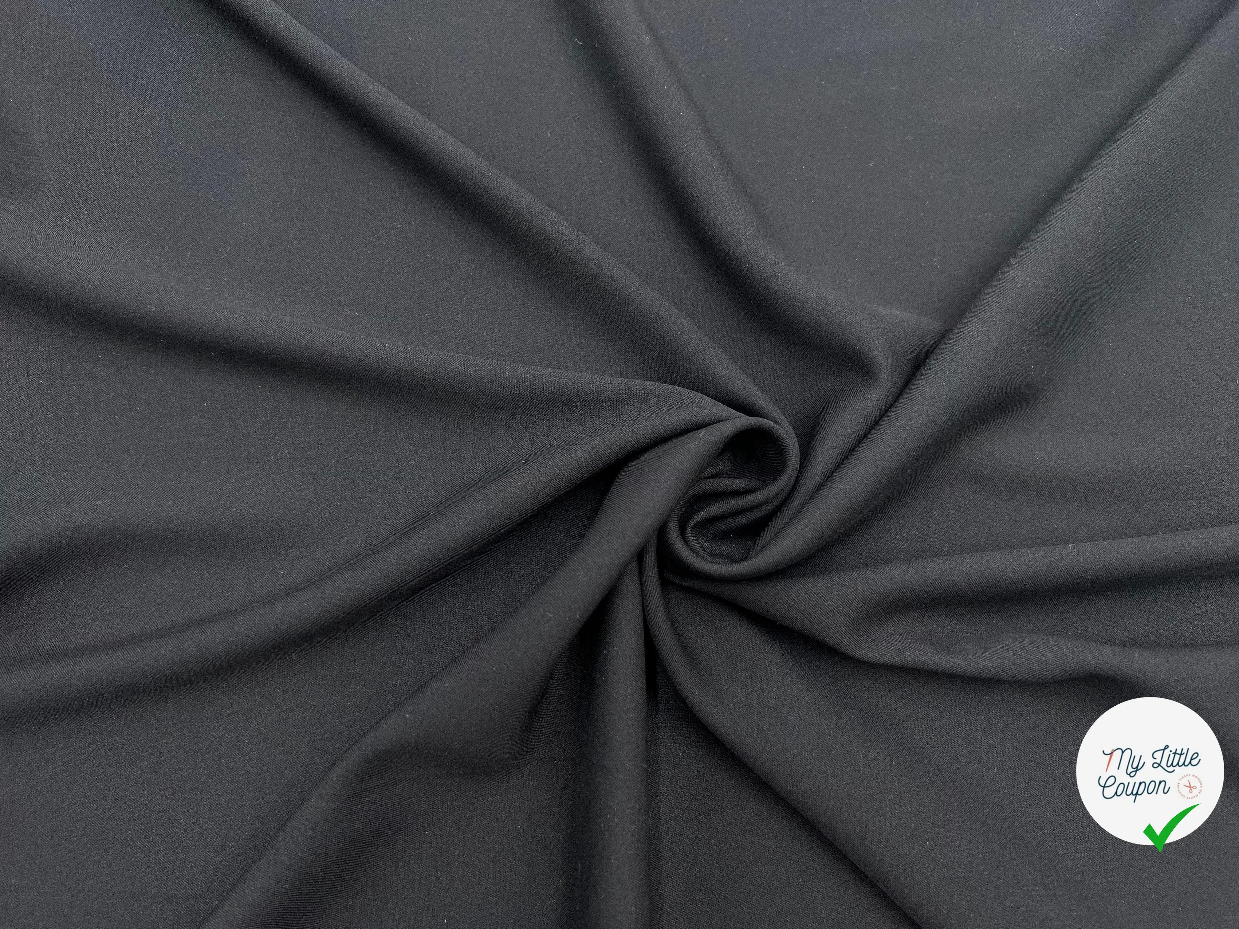 TWILL DE SOIE NOIR - My Little Coupon - tissu - coudre