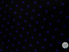 TWILL DE SOIE NOIR POIS PURPLE - coupon de tissu de 3 mètres - My Little Coupon - tissu - coudre