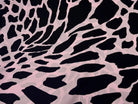 TWILL DE SOIE PETITE GIRAFE BABY PINK- coupon de tissu de 3 mètres - My Little Coupon - tissu - coudre