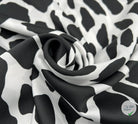 TWILL DE SOIE PETITE GIRAFE FOND BLANC OPTIQUE - My Little Coupon - tissu - coudre