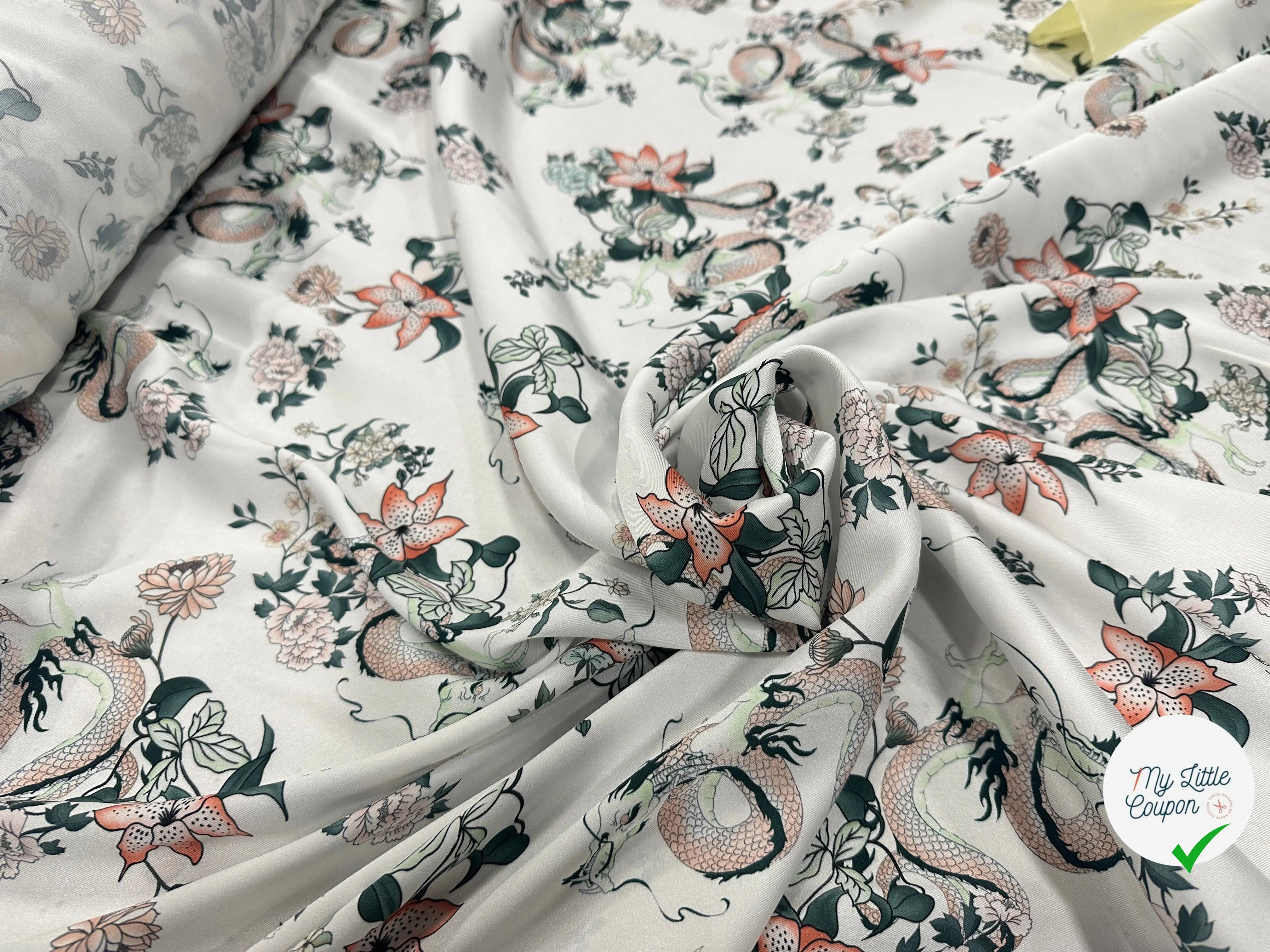 TWILL LEGEREMENT SATINÉ DE DRAGON MSO