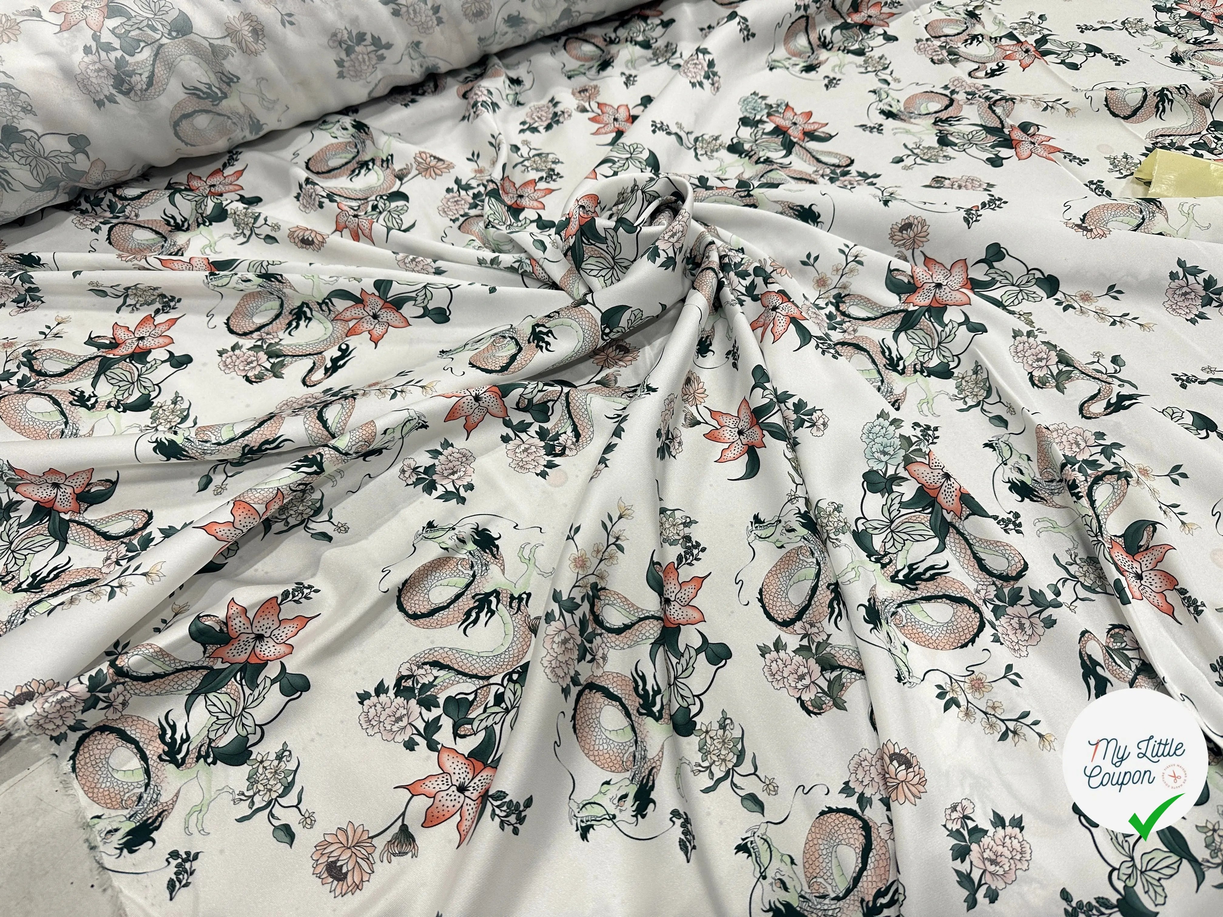 TWILL LEGEREMENT SATINÉ DE DRAGON MSO