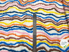 TWILL POLYESTER IMPRIMÉ SINUSOIDES MULTICOLORES - My Little Coupon - tissu - coudre