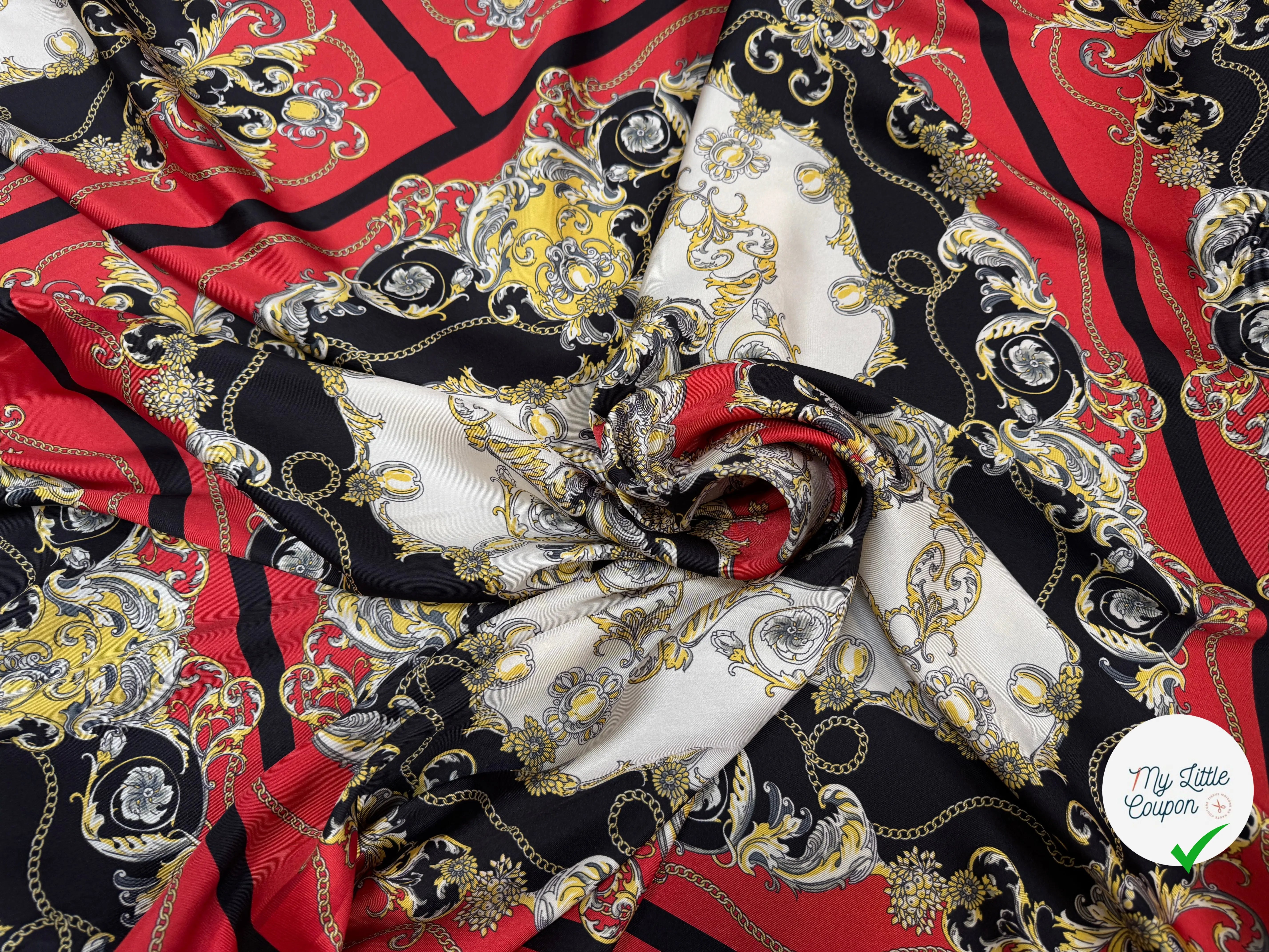 TWILL POLYESTER STYLE BAROQUE - My Little Coupon