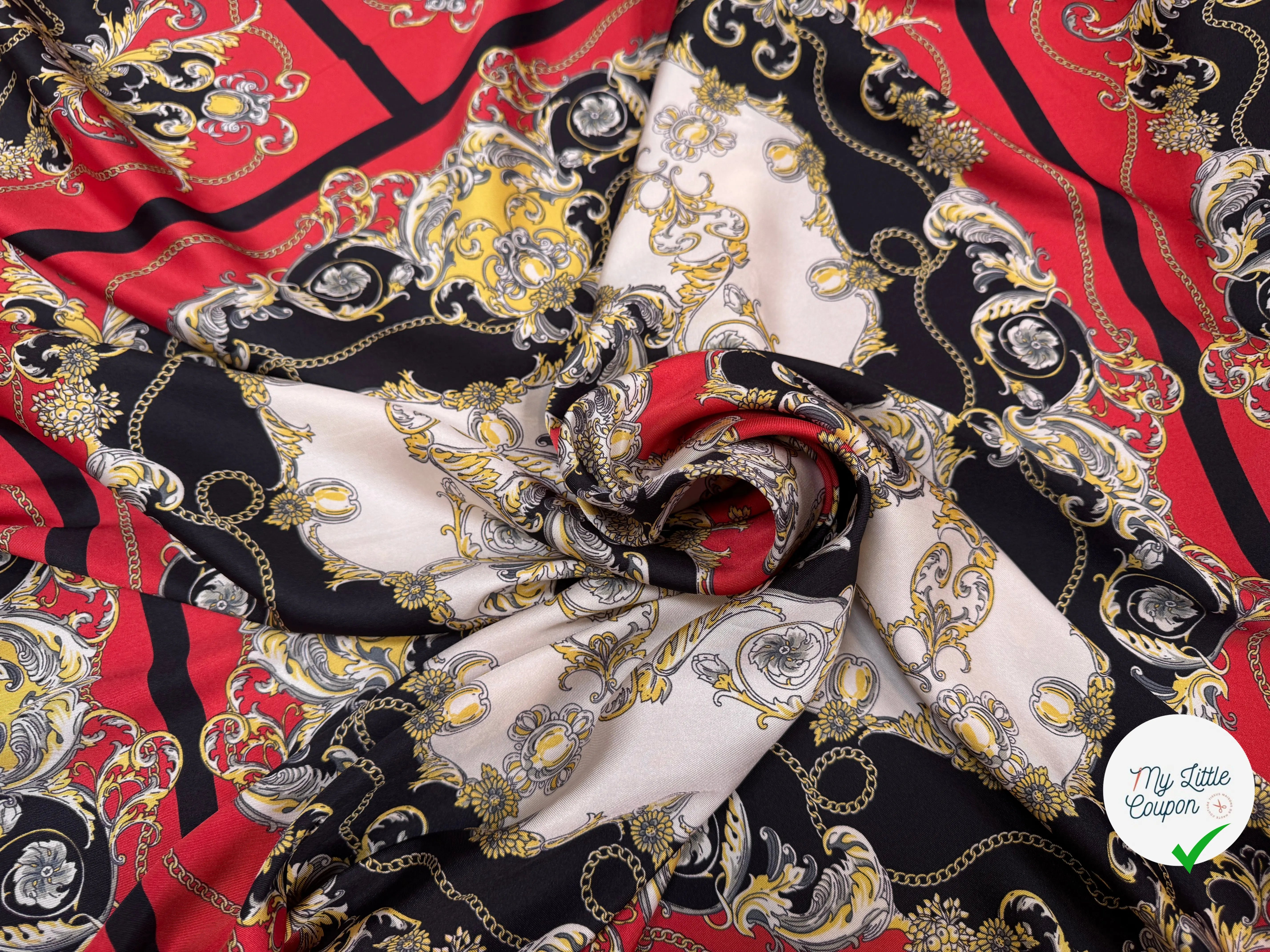 TWILL POLYESTER STYLE BAROQUE - My Little Coupon