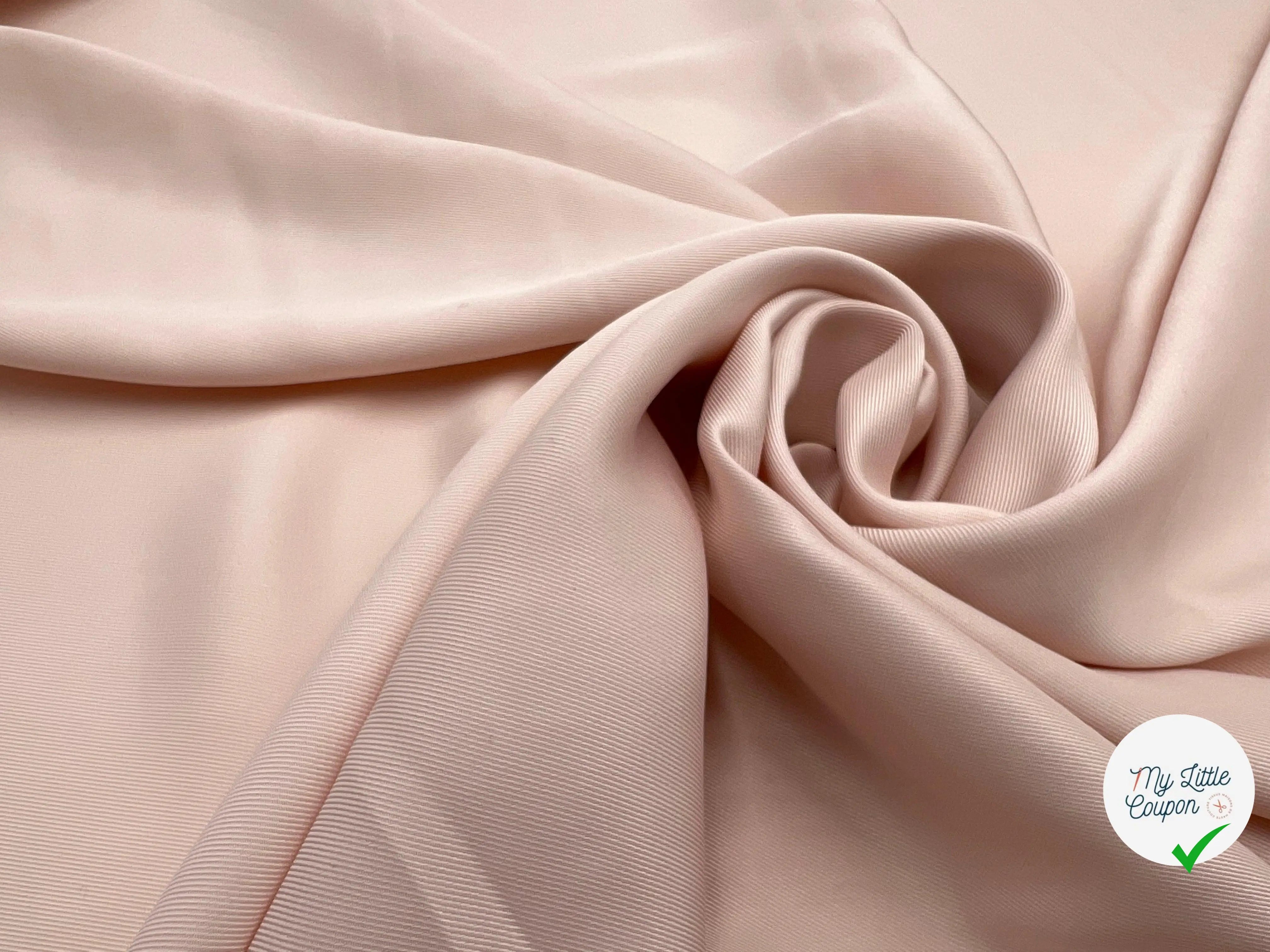 TWILL SOUPLE POWDER PINK - My Little Coupon - tissu - coudre