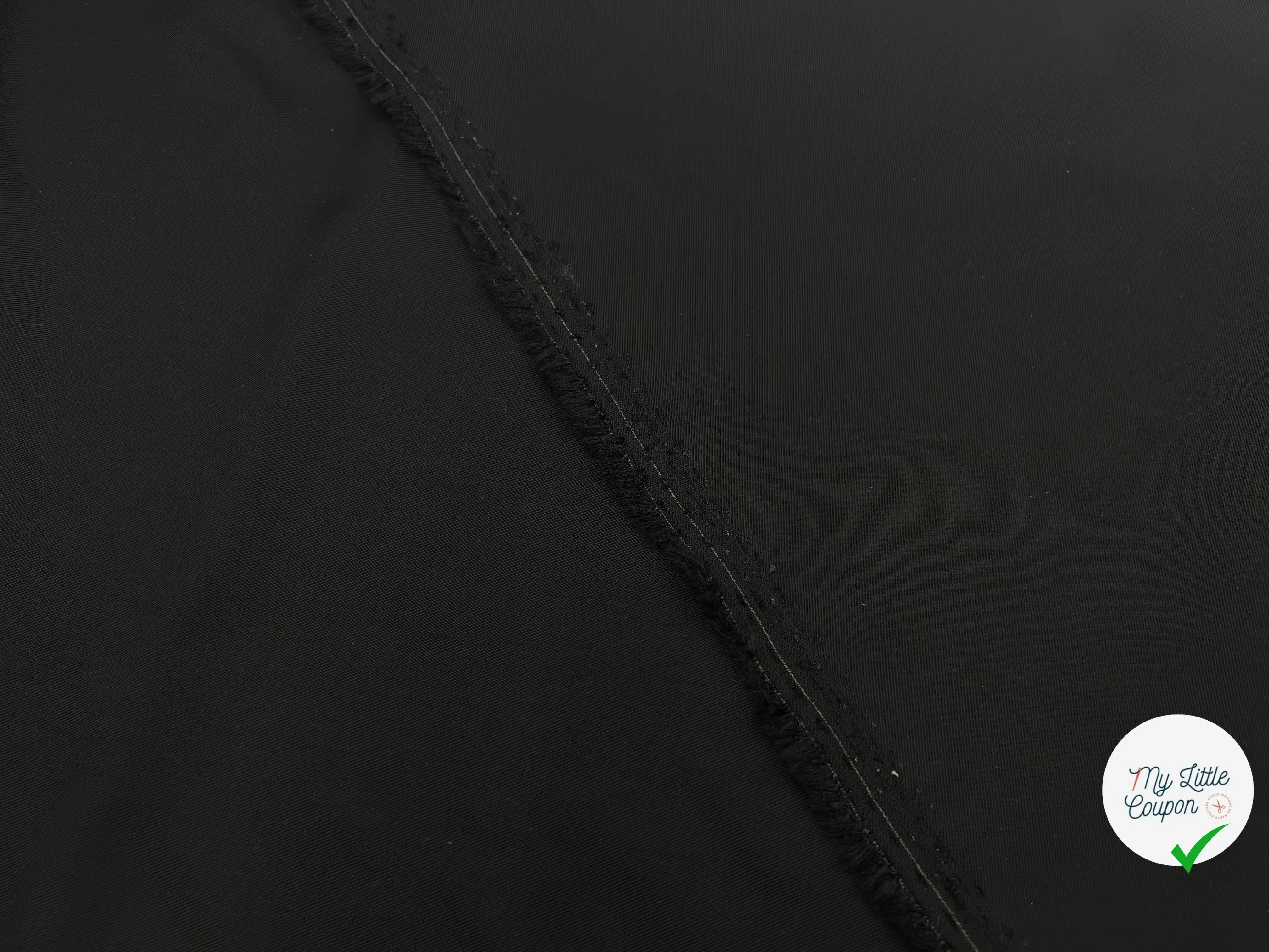 TWILL VISCOSE DEEP BLACK - My Little Coupon - tissu - coudre
