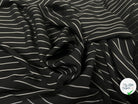 TWILL VISCOSE NOIR À RAYURES TISSÉ TEINT - My Little Coupon - tissu - coudre