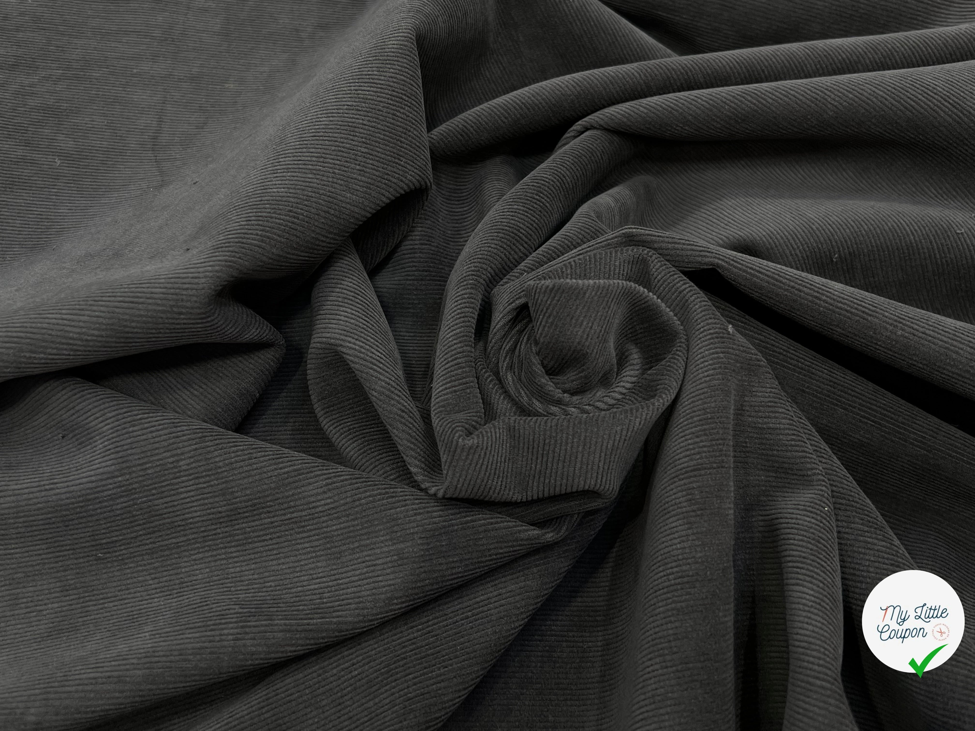 VELOURS 1000 RAIES MARRON GRIS - My Little Coupon