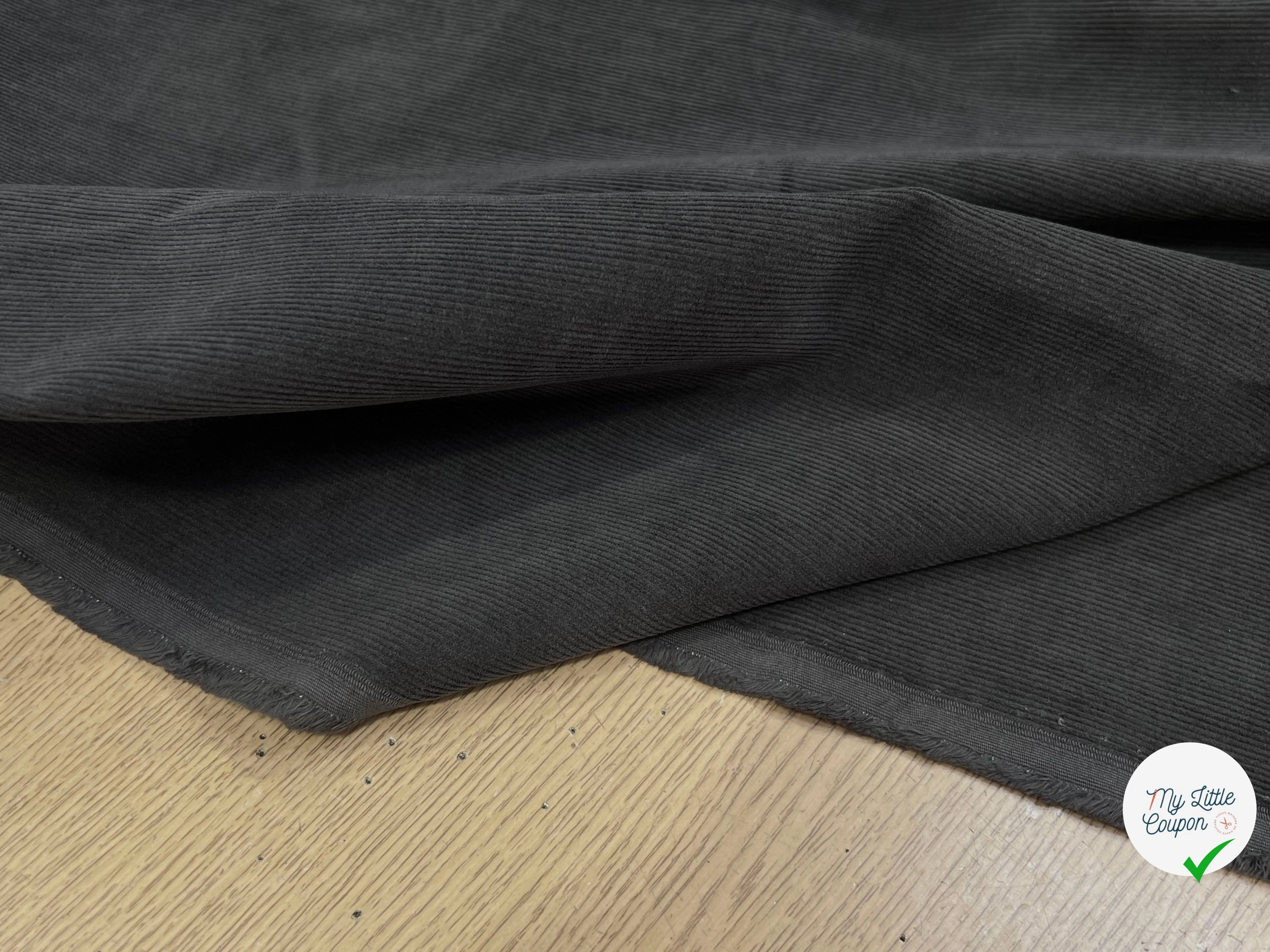 VELOURS 1000 RAIES MARRON GRIS - My Little Coupon