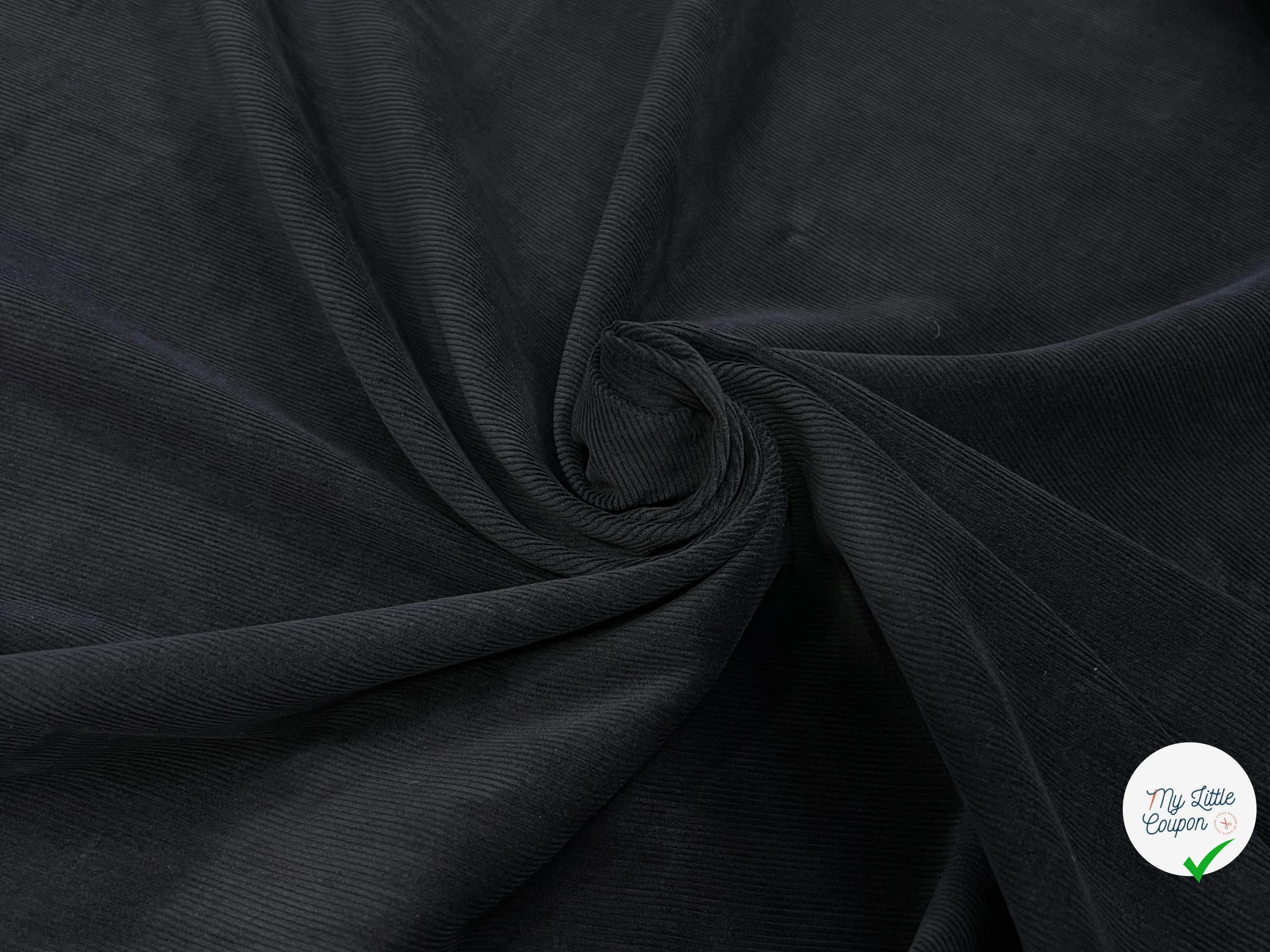 VELOURS 1000 RAIES NOIR - My Little Coupon