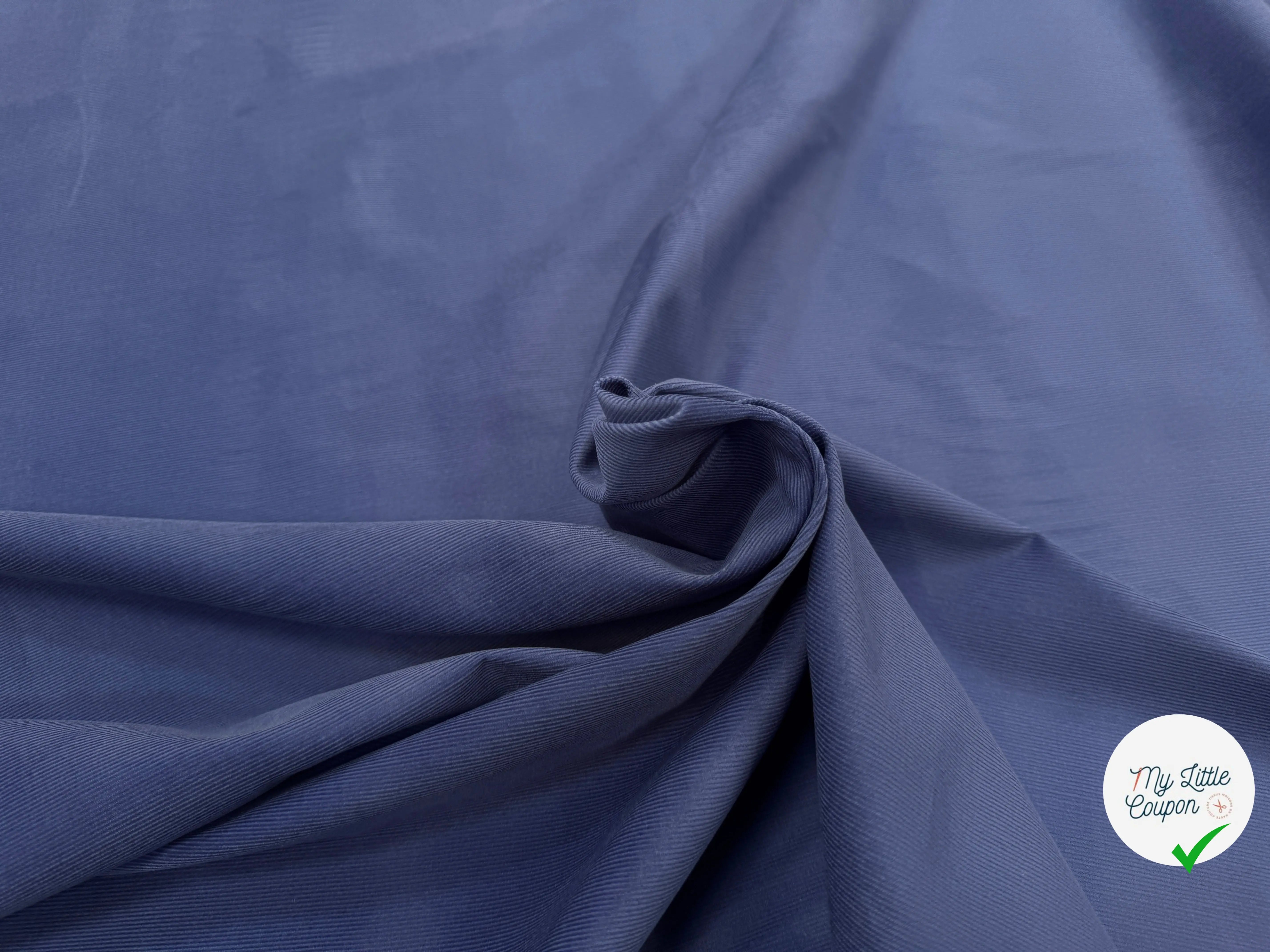 VELOURS 1000 RAIES UNI BLEU FONCÉ 145 - My Little Coupon