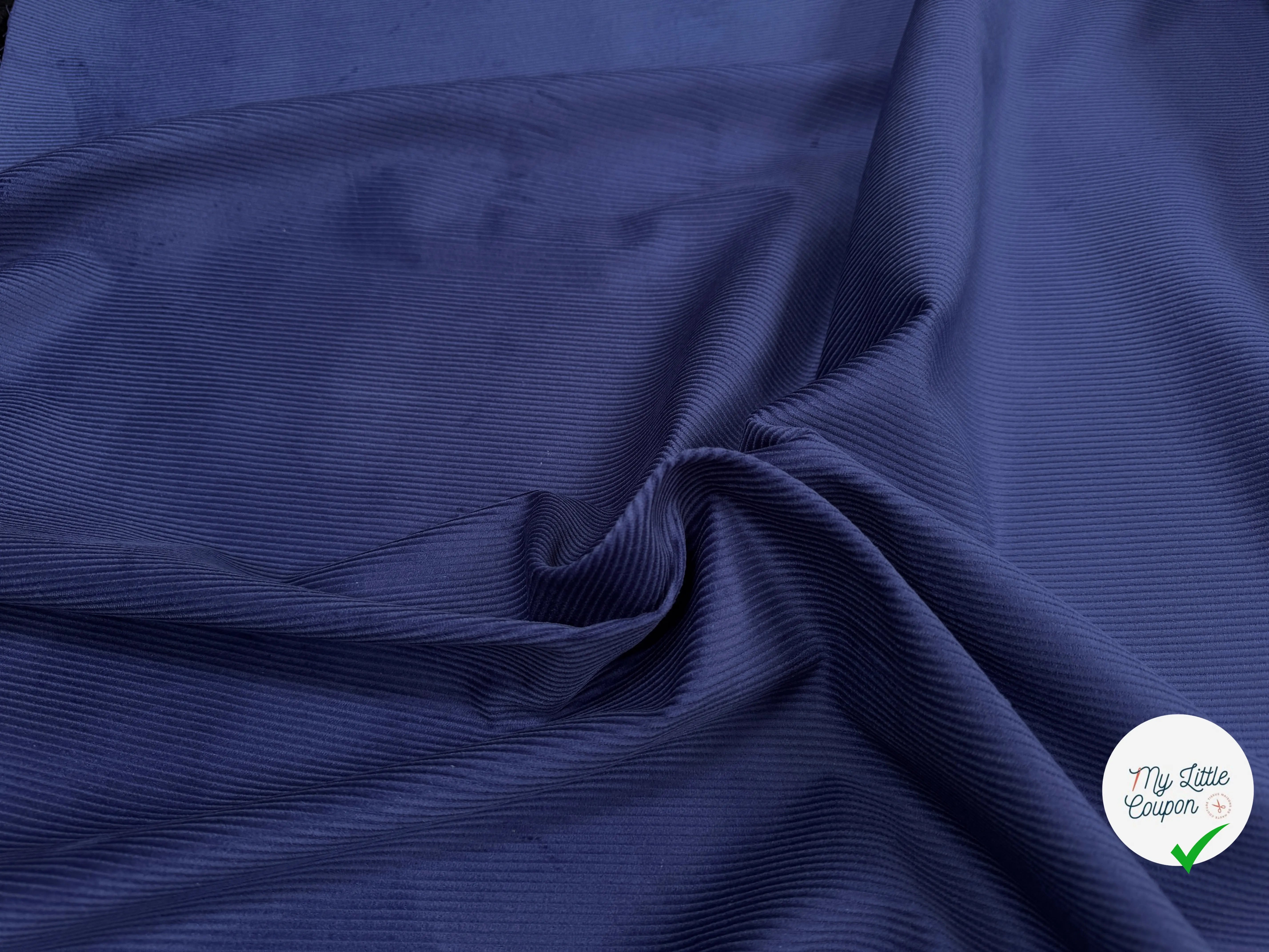 VELOURS 500 RAIES UNI BLEU FONCÉ 150 - My Little Coupon