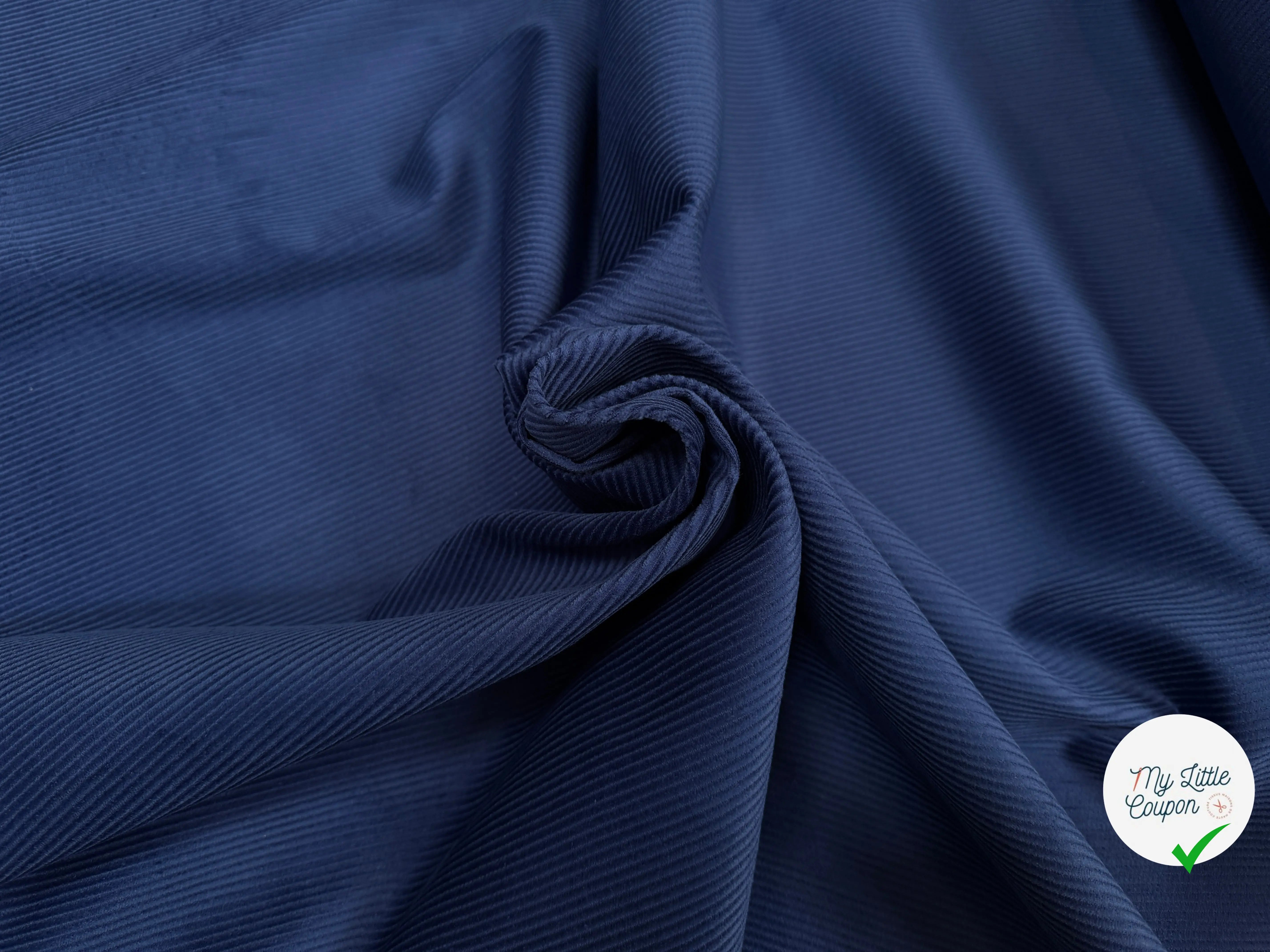 VELOURS 500 RAIES UNI BLEU FONCÉ 150 - My Little Coupon