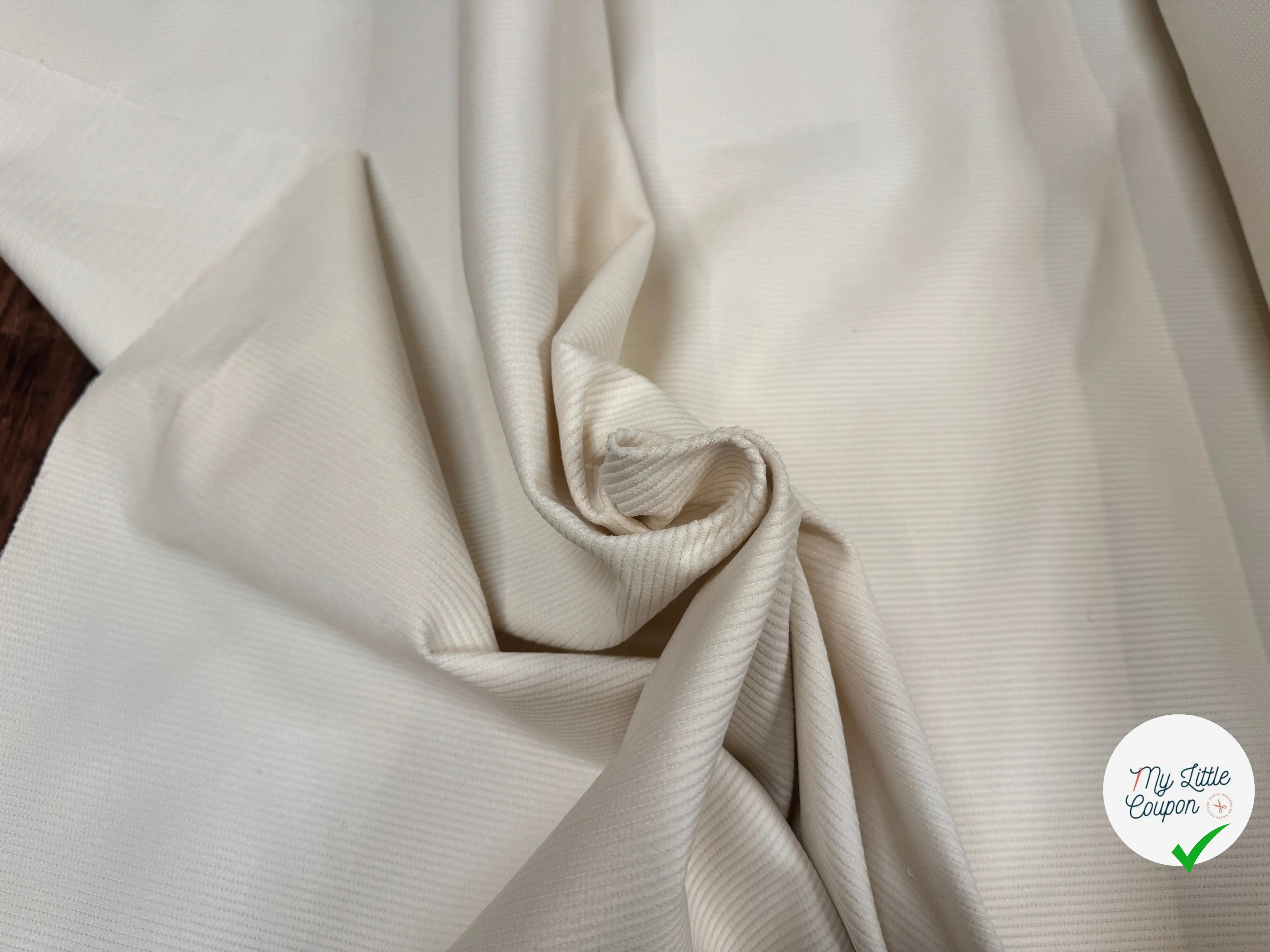 VELOURS 500 RAIES UNI ÉCRU 150 - My Little Coupon