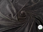 VELOURS CARVICO COTON ULTRA STRETCH CHOCO MARRON - My Little Coupon