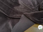 VELOURS CARVICO COTON ULTRA STRETCH CHOCO MARRON - My Little Coupon