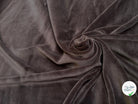 VELOURS CARVICO COTON ULTRA STRETCH CHOCO MARRON - My Little Coupon