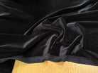 VELOURS CARVICO MAILLE STRETCH NOIR LUXIEUX - My Little Coupon