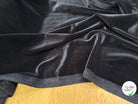VELOURS CARVICO MAILLE STRETCH NOIR LUXIEUX - My Little Coupon