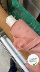 VELOURS CHEMISE 1000 RAIES ROSE TERRE - My Little Coupon