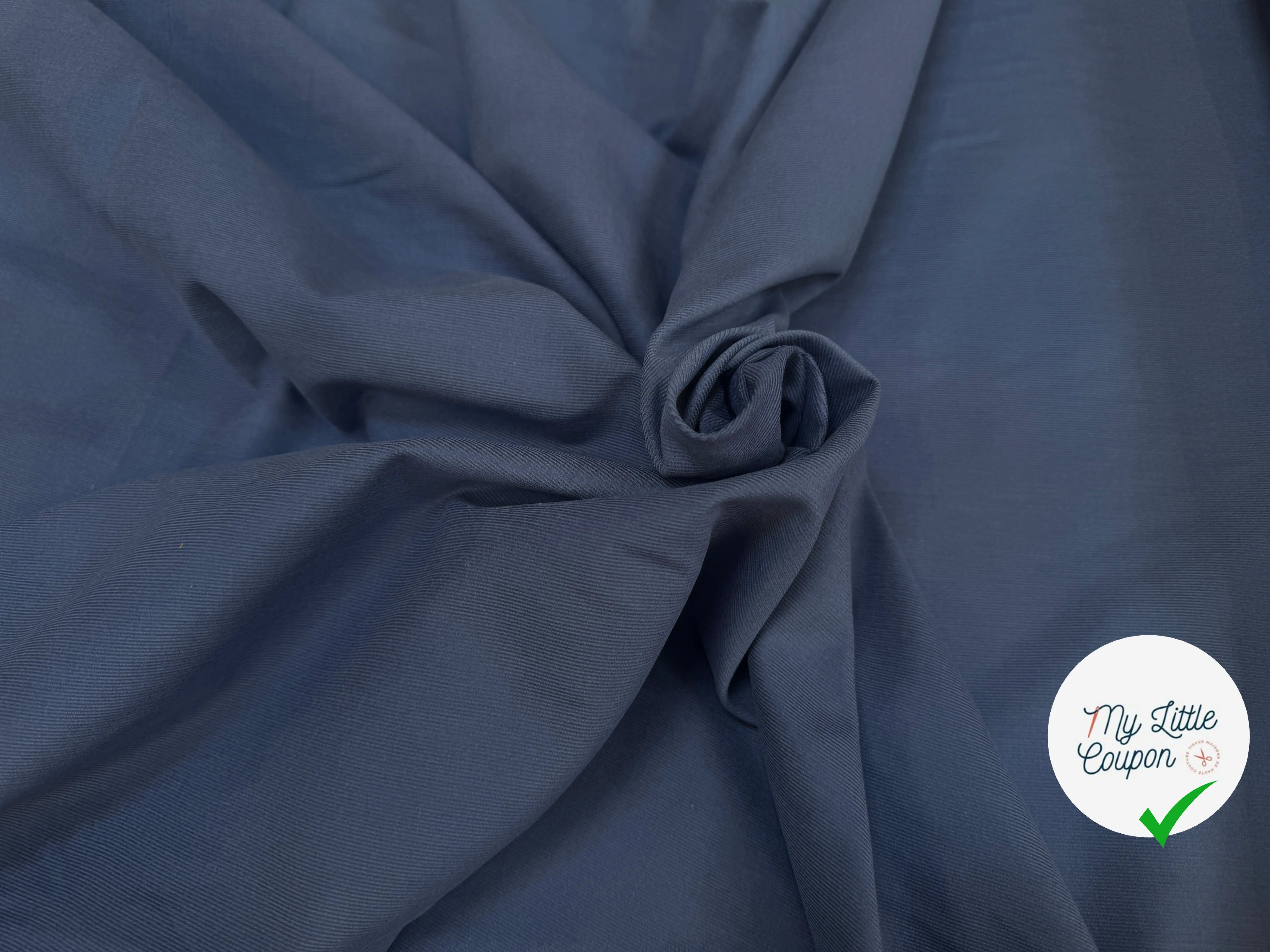 VELOURS CHEMISE 1500 RAIES PURE COTON ALBINI - My Little Coupon