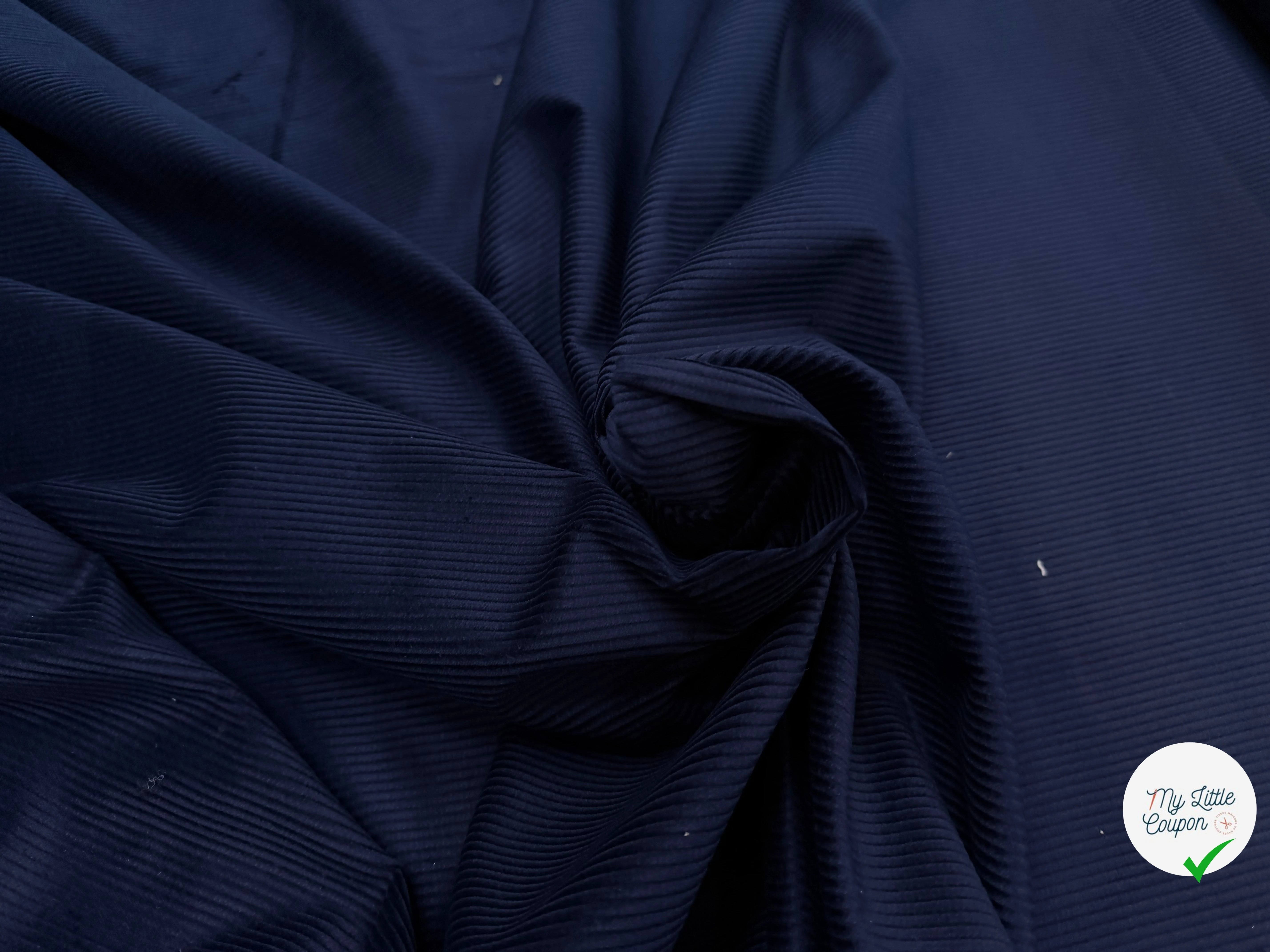 VELOURS CLASSIC 500 RAIES BLEU NUIT - My Little Coupon