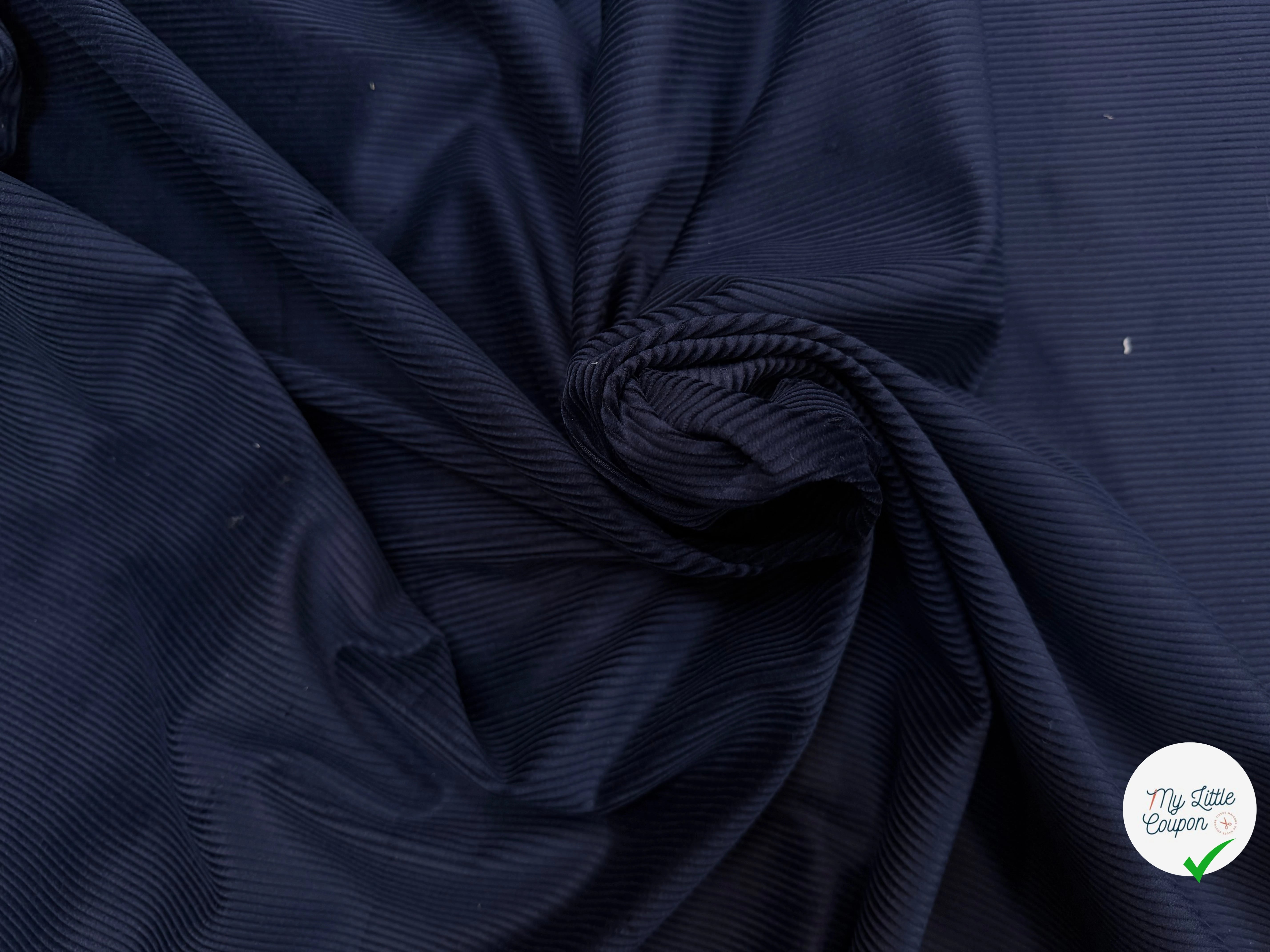 VELOURS CLASSIC 500 RAIES BLEU NUIT - My Little Coupon