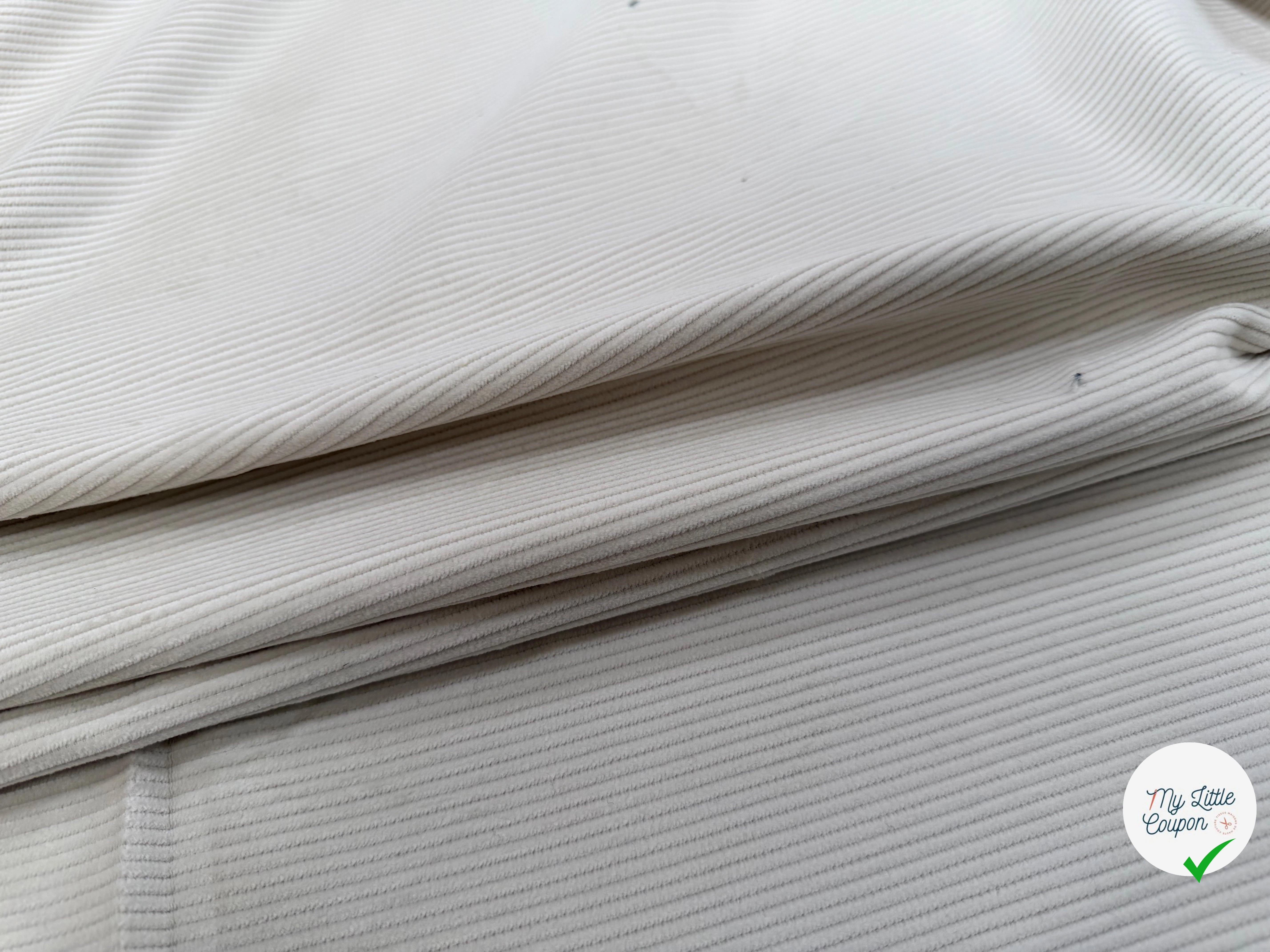 VELOURS CLASSIC 500 RAIES IVOIRE - My Little Coupon