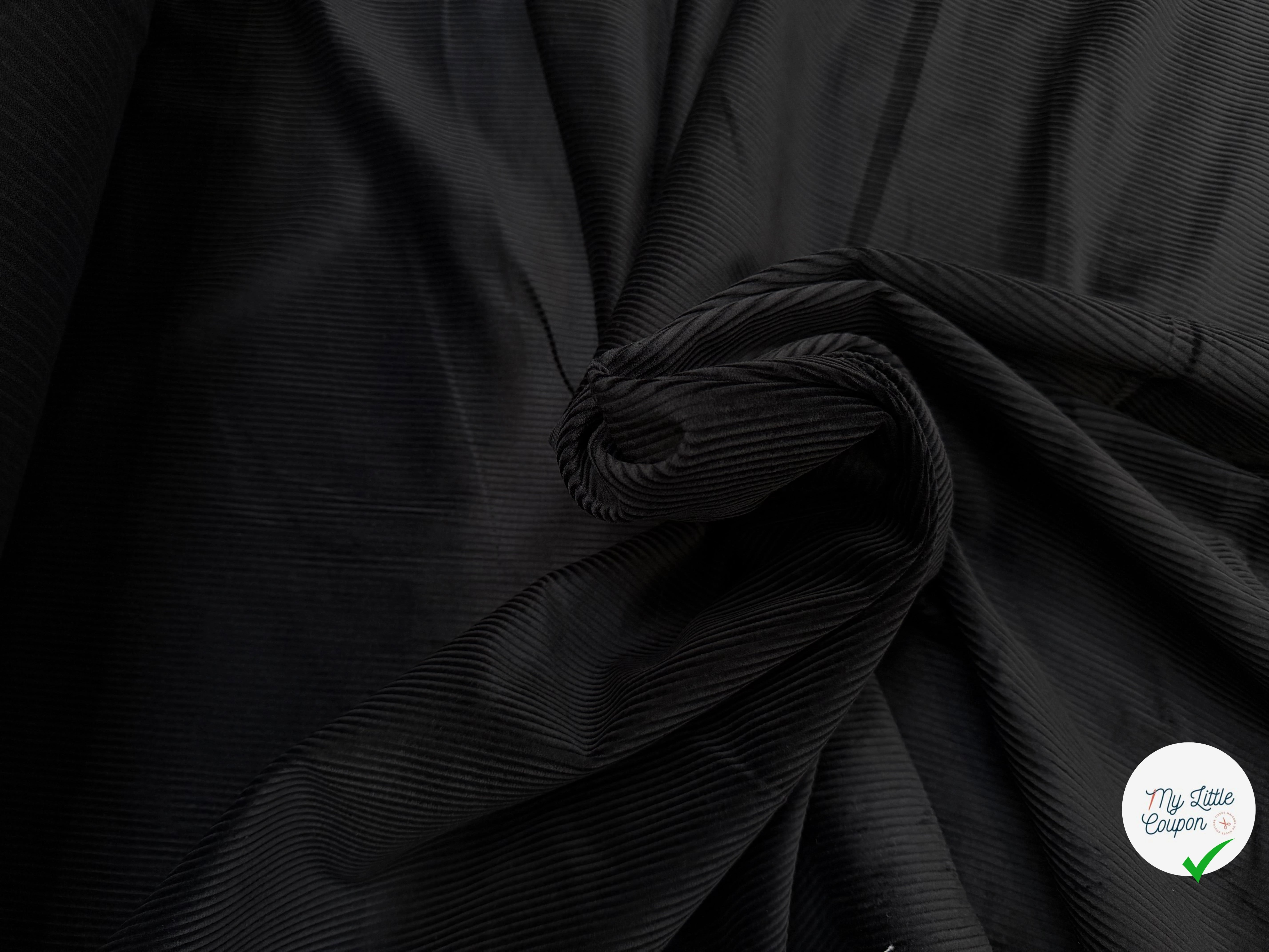 VELOURS CLASSIC 500 RAIES NOIR - My Little Coupon