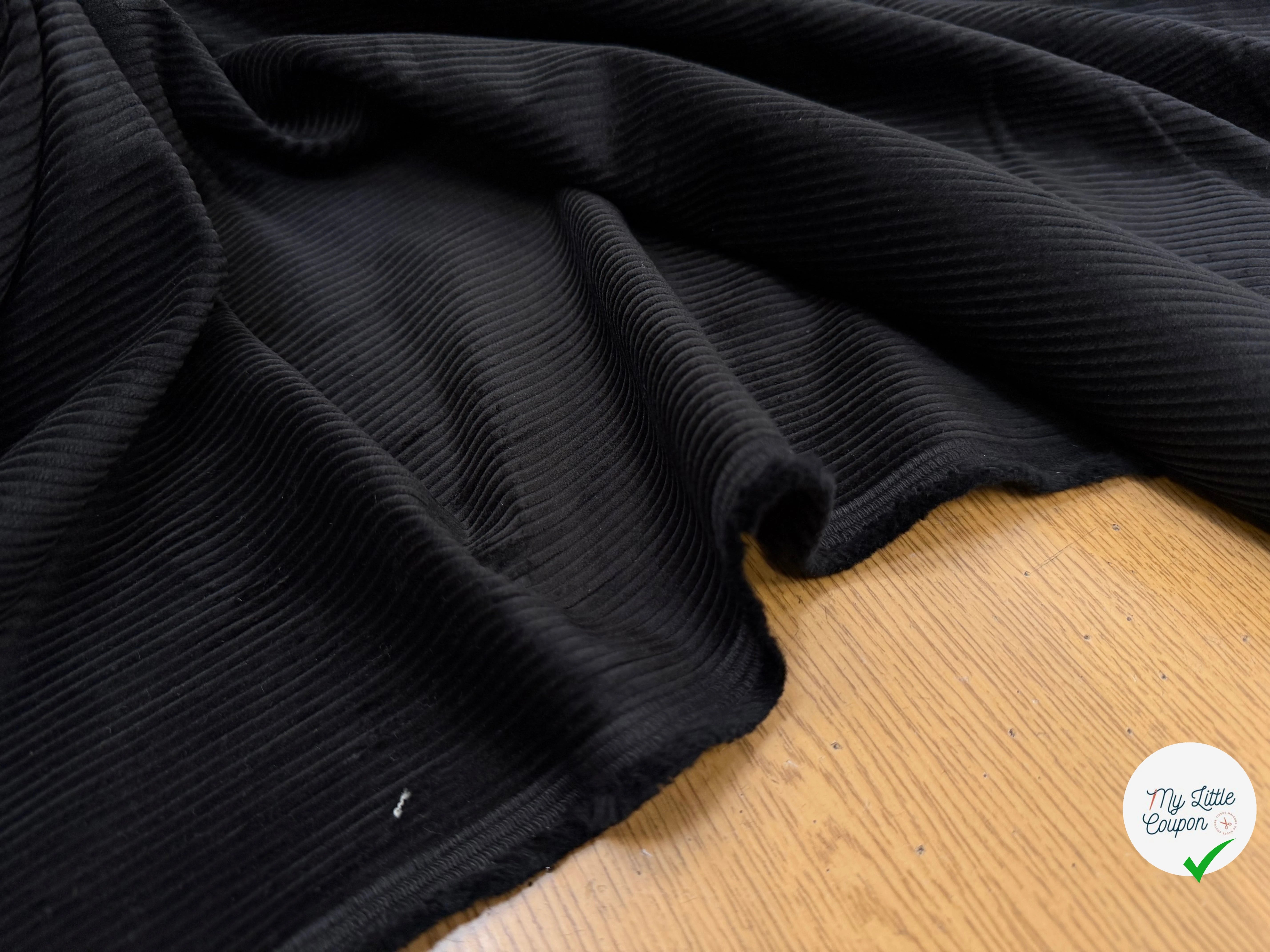 VELOURS CLASSIC 500 RAIES NOIR - My Little Coupon