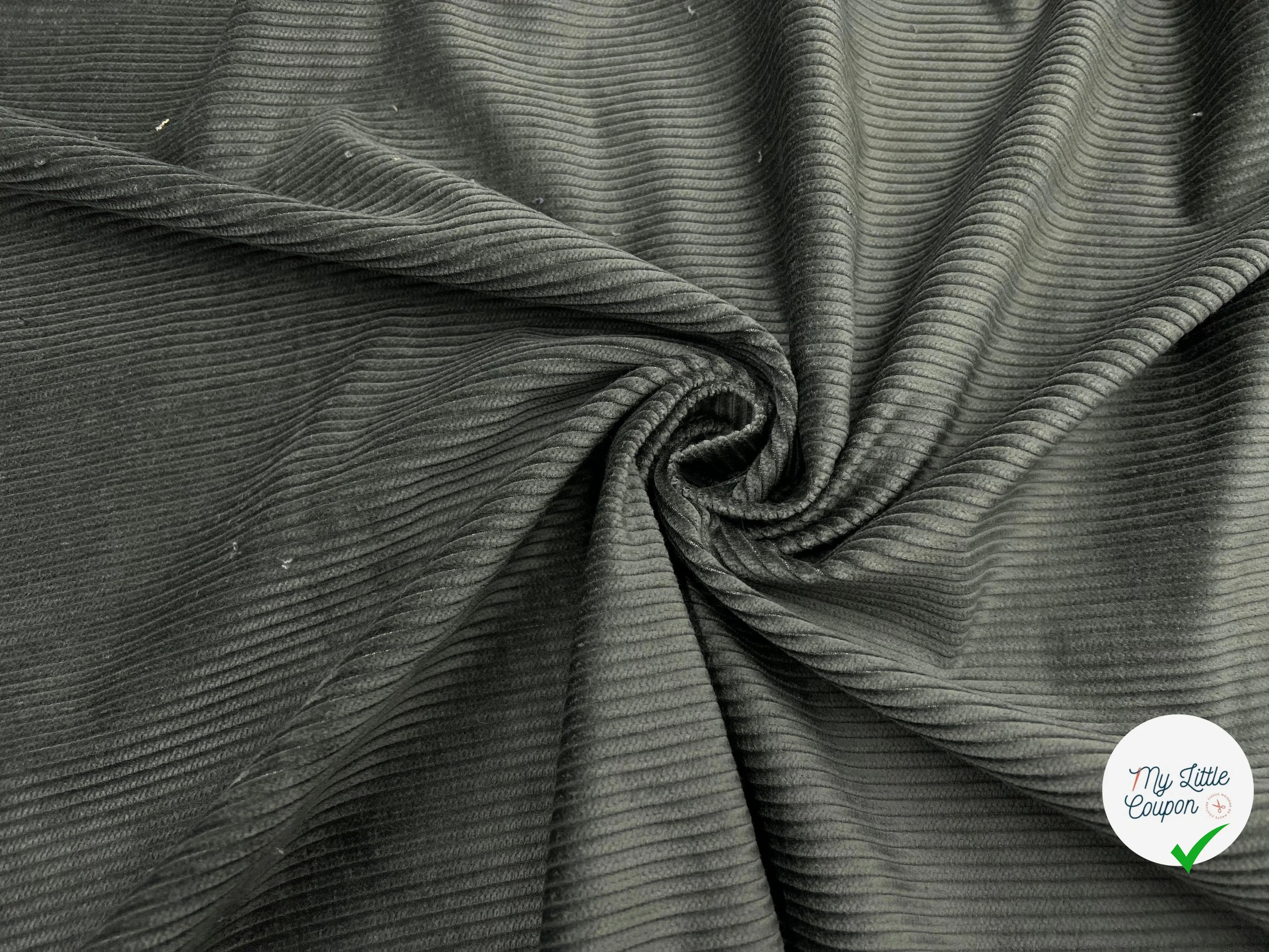 VELOURS CÔTELÉ VERT SAPIN - My Little Coupon - tissu - coudre