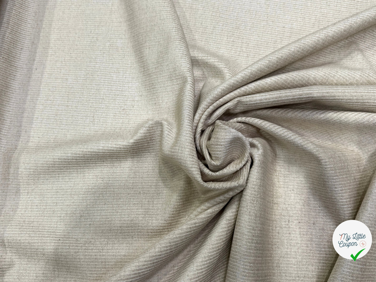 VELOURS COTON ET LIN 300 RAIES NATUREL 74% COTON 26% LIN - My Little Coupon