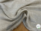 VELOURS DE COTON 500 RAIES BEIGE CLAIR 140CM - My Little Coupon