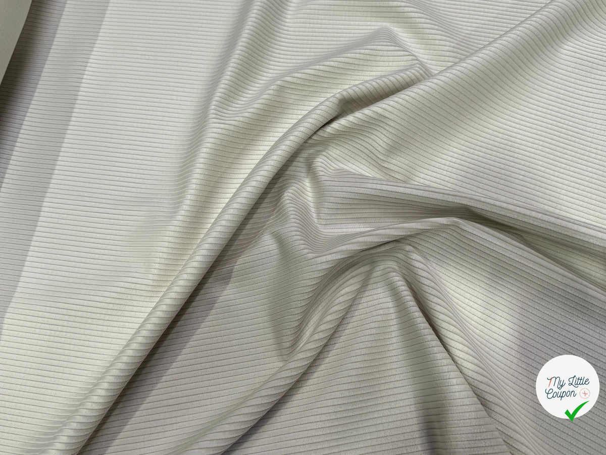 VELOURS DE COTON CORDELET BEIGE CLAIR 100% COTON - My Little Coupon