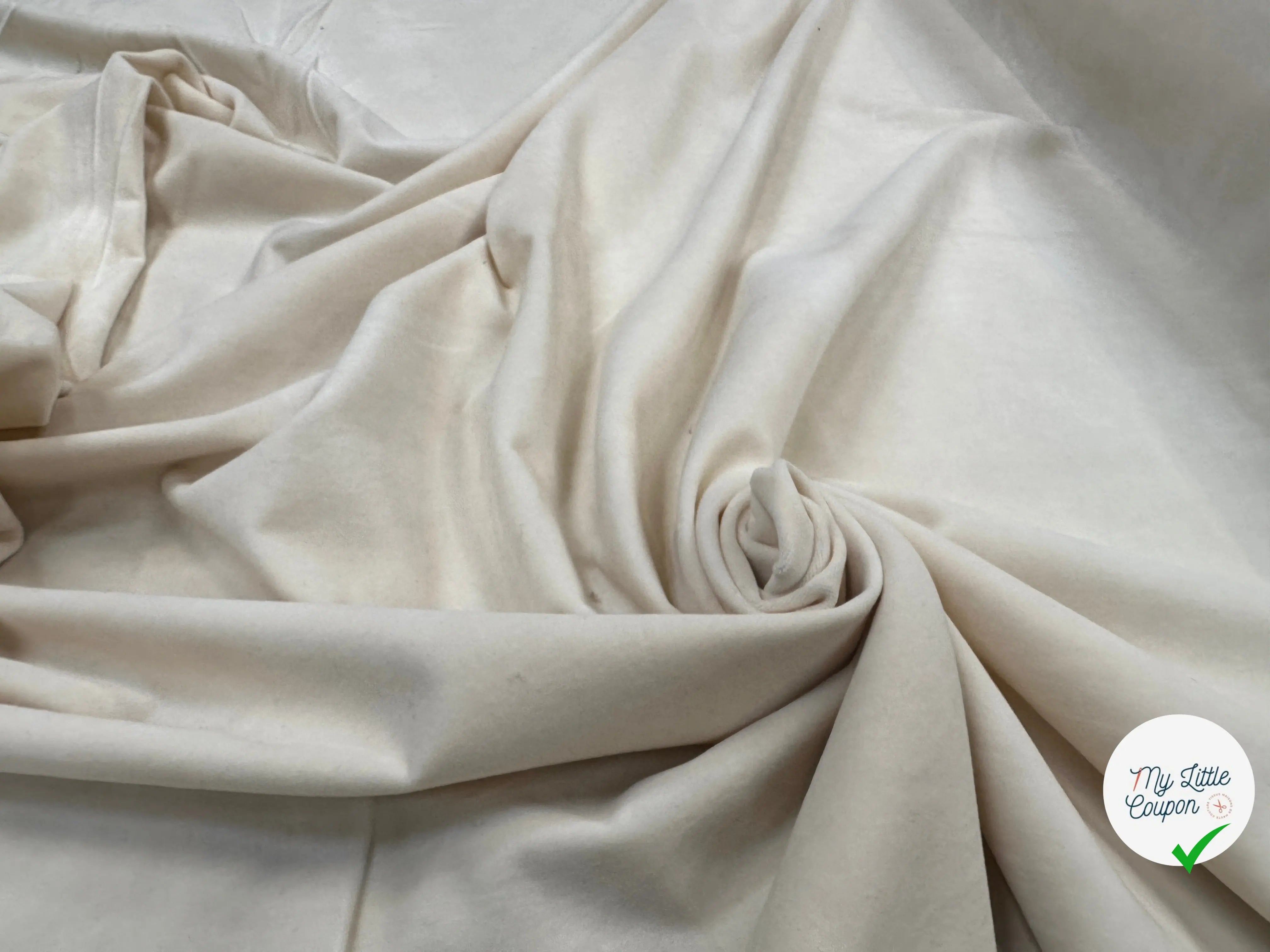 VELOURS DE COTON ÉCRU - My Little Coupon