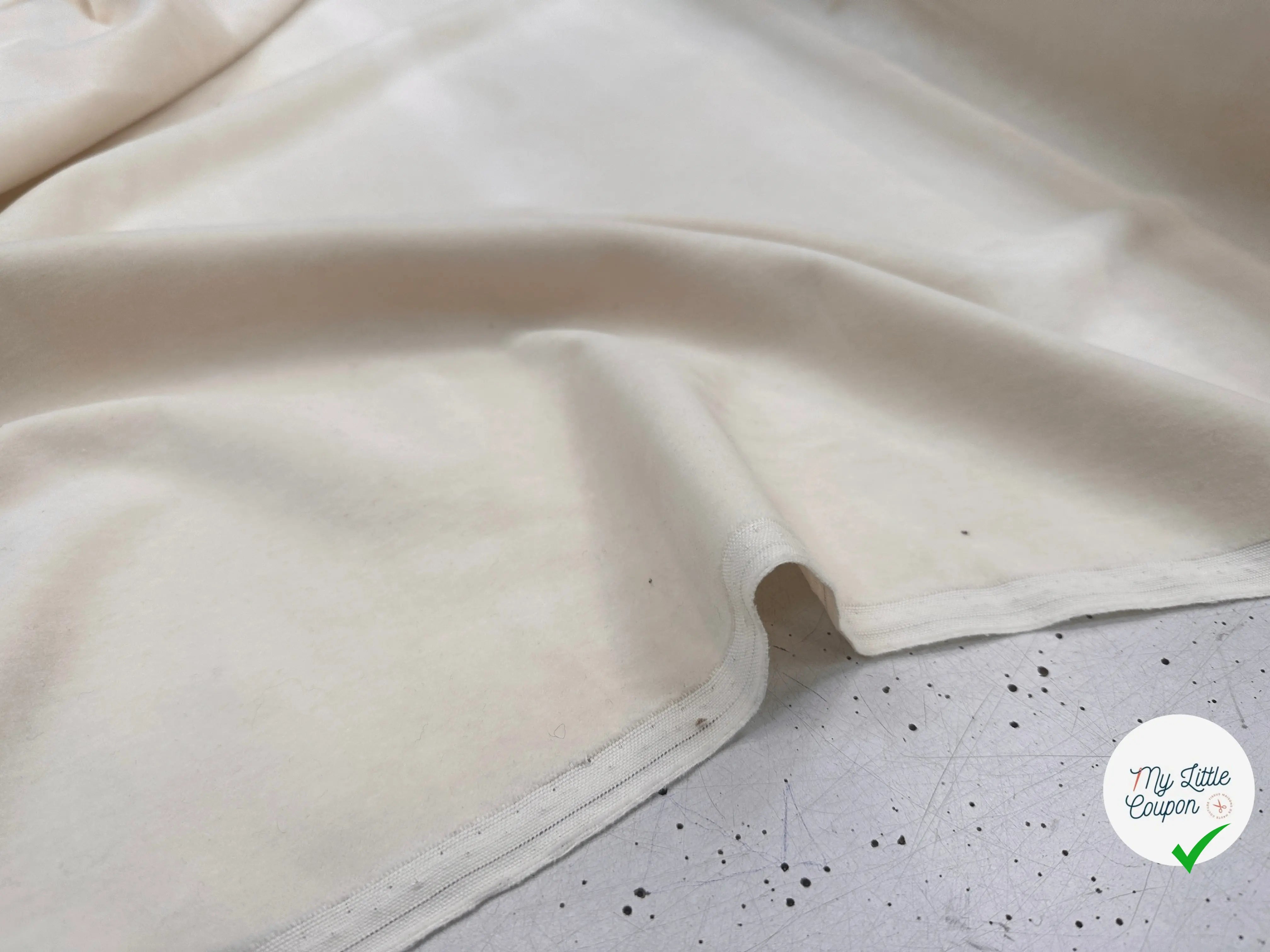 VELOURS DE COTON ÉCRU - My Little Coupon