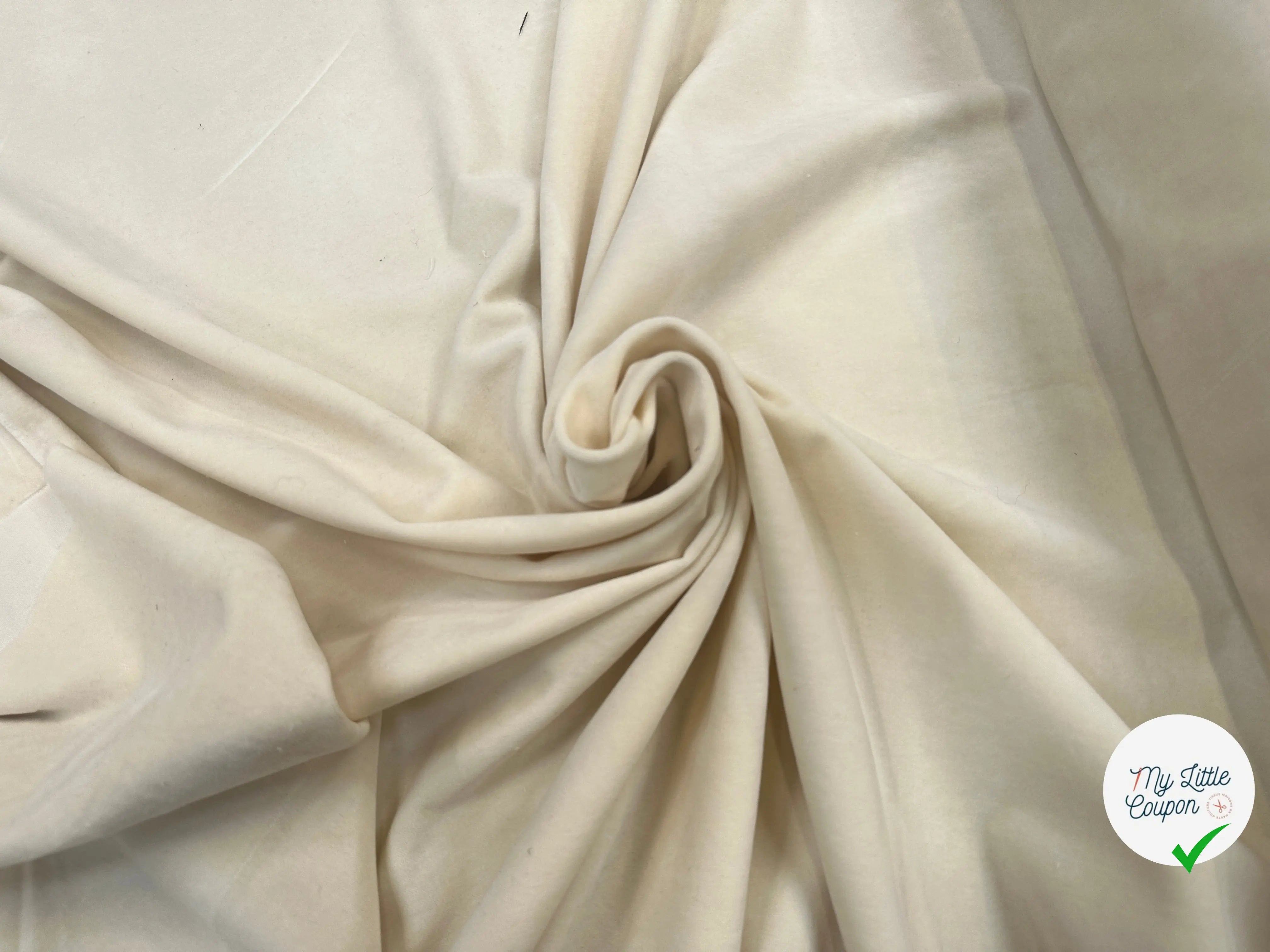 VELOURS DE COTON ÉCRU - My Little Coupon