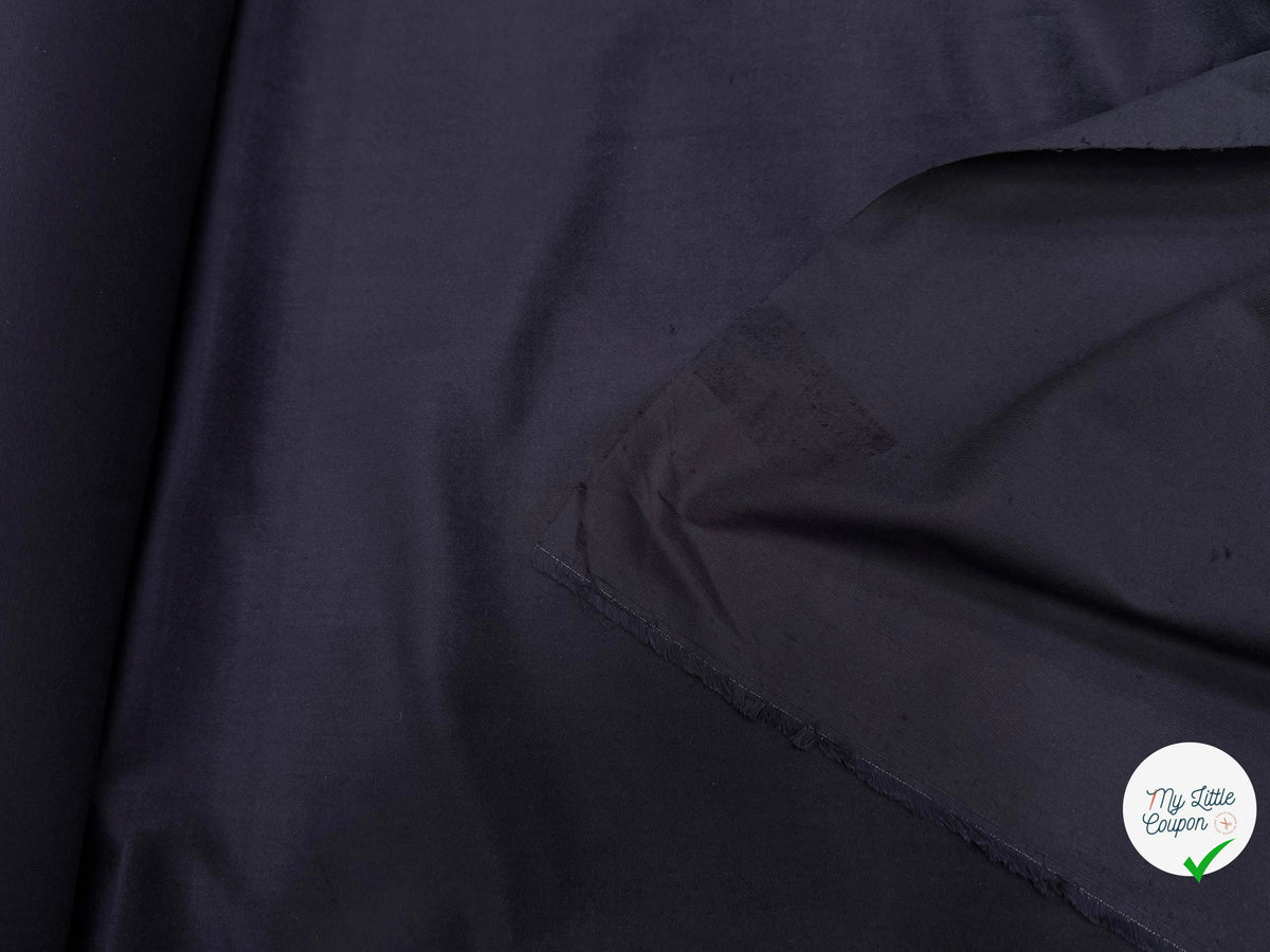 VELOURS DE COTON FAUX-UNI STRETCH VIOLET FONCÉ 98% COTON - My Little Coupon