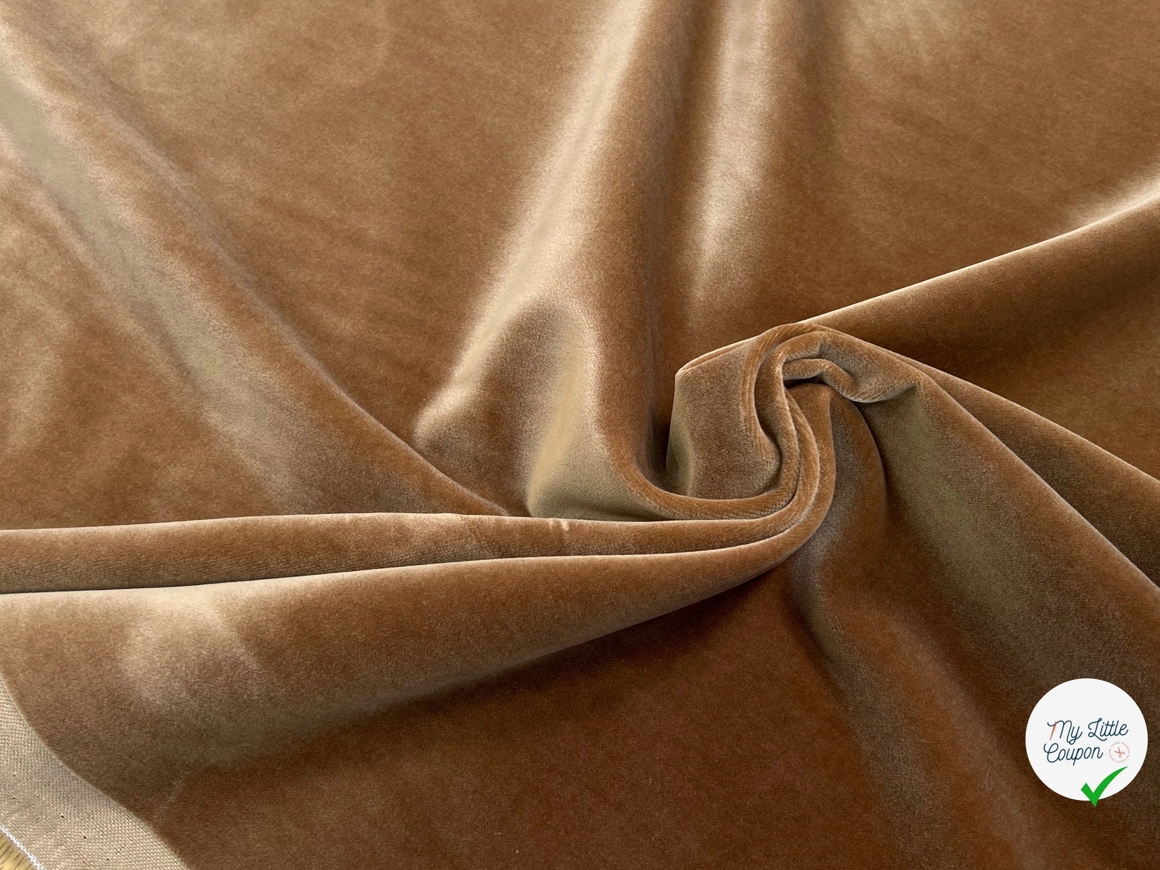 VELOURS DE COTON LISSE BEIGE 100% COTON - My Little Coupon