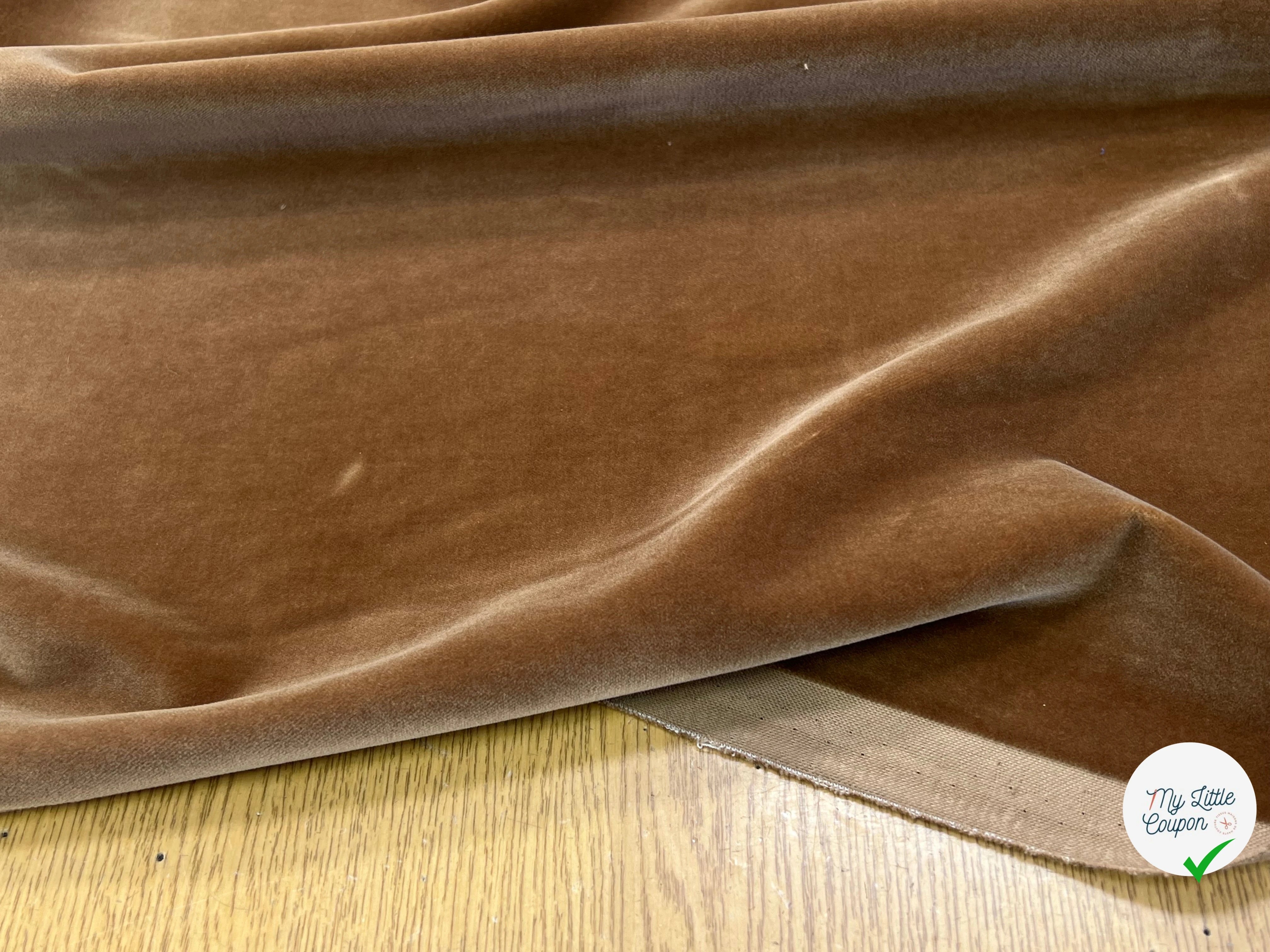 VELOURS DE COTON LISSE BEIGE 100% COTON - My Little Coupon