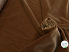 VELOURS DE COTON LISSE CARAMEL 100% COTON - My Little Coupon