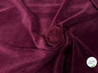 VELOURS DE COTON MOUSSE STRETCH BORDEAUX TOUCHER DOUX - My Little Coupon