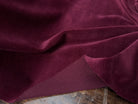 VELOURS DE COTON MOUSSE STRETCH BORDEAUX TOUCHER DOUX - My Little Coupon