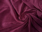 VELOURS DE COTON MOUSSE STRETCH BORDEAUX TOUCHER DOUX - My Little Coupon