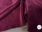 VELOURS DE COTON MOUSSE STRETCH BORDEAUX TOUCHER DOUX - My Little Coupon