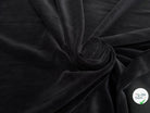 VELOURS DE COTON MOUSSE STRETCH NOIR TOUCHER DOUX - My Little Coupon