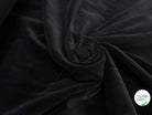 VELOURS DE COTON MOUSSE STRETCH NOIR TOUCHER DOUX - My Little Coupon