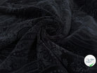 VELOURS DE COTON NOIR MOTIF ESPRIT PERSAN - My Little Coupon