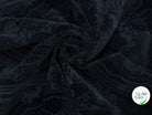 VELOURS DE COTON NOIR MOTIF ESPRIT PERSAN - My Little Coupon